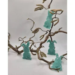 Osterdeko 4er Set kleine Hasen Mint