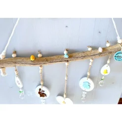 Osterdeko Fenster hängend – Handgefertigte Keramik, skandinavisch, Sonnenfänger, Ast, Pastell