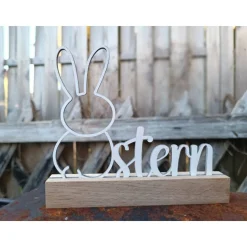 Osterdeko Osterhase Schriftzug Ostern dekorativer Schriftzug