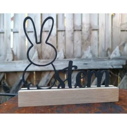 Osterdeko Osterhase Schriftzug Ostern dekorativer Schriftzug