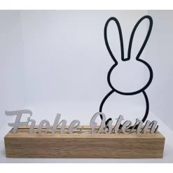 Osterdeko Osterhase Schriftzug Ostern dekorativer Schriftzug