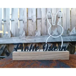 Osterdeko Osterhase Schriftzug Ostern dekorativer Schriftzug