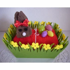 Osterdeko Osterkörbchen Osterhase Ostereier Ostergeschenk Hase Geschenk Ostern