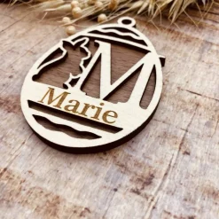 Osterdeko personalisiert aus Holz | Holzanhänger zu Ostern | Anhänger mit Namen | individuelles Osterei | Osteranhänger