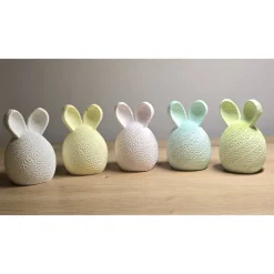 Osterdekoration - Osterei mit Hasenohren - 5 Farben
