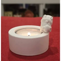 Osterdekoration - Teelichthalter mit kleinen Figürchen - 2-er Set