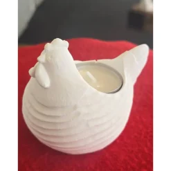 Osterdekoration - Teelichthalter - Osterhuhn -