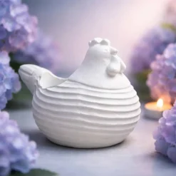 Osterdekoration - Teelichthalter - Osterhuhn -