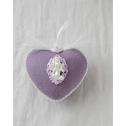 Osterdekoration Frühlingsdeko Herz personalisiert Ostergeschenk Weltfrauentagsgeschenk Osterhasen Ostereier hellila flie