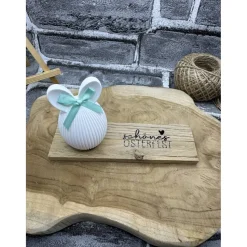 Osterdekoration I Handgemacht I Hase I Klötzchen I Rub-On I Handmade