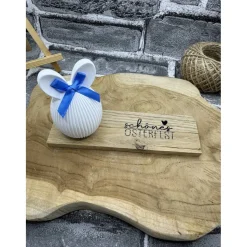 Osterdekoration I Handgemacht I Hase I Klötzchen I Rub-On I Handmade