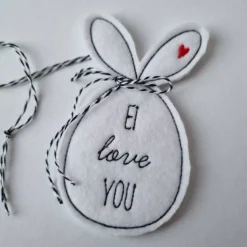 Osterei aus Filz mit 