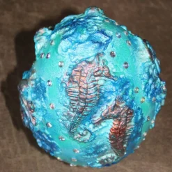 Osterei Dekoei MEERESRAUSCHEN Acrylmalerei auf einem Keramikei Ostergeschenk Künstler-Ei Sammlerstück signiertes Unikat