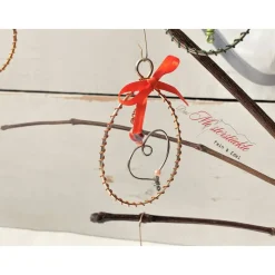 Osterei filigraner Osterschmuck Drahtei Gänseeigroß handgefertigt