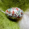 Osterei Gänseei mit italienischem Florentiner Buntpapier – Decoupage-Technik, handgemachte Dekoration, Geschenkidee