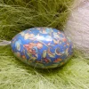 Osterei Gänseei mit italienischem Buntpapier – Einzigartige Decoupage-Dekoration 8-9 cm