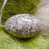 Osterei Gänseei mit italienischem Buntpapier – Einzigartige Decoupage-Dekoration 9-10 cm