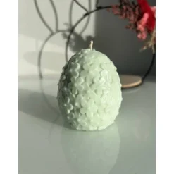 Osterei Kerze mit Blumenmuster / Ostern / Osterkerze / Osterdekoration / Frühling / Frühlingskerze / Osterei / Blumen