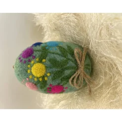 Osterei mit Styroporkern Wollfilz nadelgefilzt Ostern Osterndekoration