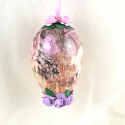 Osterei Nr. 19 rosa-flieder