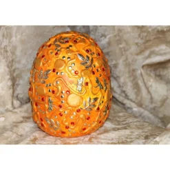 Osterei Osterdeko LIBELLEN & BLÄTTER Acrylmalerei auf einem Keramikei Ostergeschenk Künstler-Ei Sammlerstück Handarbeit