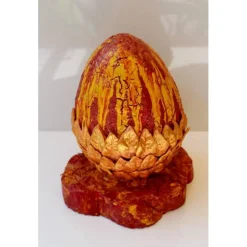 Osterei Osterfigur GOLDENE OSTERN Ostergeschenk Skulptur Ei Künstler-Ei Osterdekoration Geschenkidee für Eiersammler :)