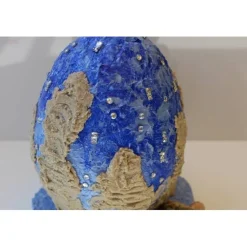 Osterei SCHATZINSEL Maritimes Ostergeschenk ausgefallene Skulptur Ei Künstler-Ei Osterei Maritime Dekoration