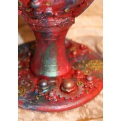 Osterei STEAMPUNK Osterdeko Kunststoffei dekoriert mit Modeliermasse im Steampunk-Industrial-Stil Viktorianisch Deko-Ei