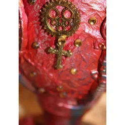 Osterei STEAMPUNK Osterdeko Kunststoffei dekoriert mit Modeliermasse im Steampunk-Industrial-Stil Viktorianisch Deko-Ei