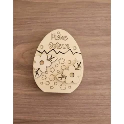 Osterei Verpackung für Geldgeschenke,aus Holz, Personalisierbar,Geldscheinbox