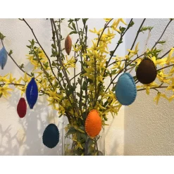 Ostereier - Fensterdeko - Osterstrauß - Filz