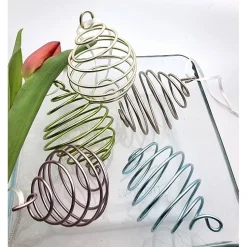 Ostereier Dekoeier für den Osterstrauß 5er Set, verschiedene Farbkombis, Aludraht