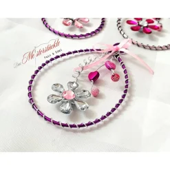 Ostereier Gänseei groß Drahtei Beerenfarben handgemacht