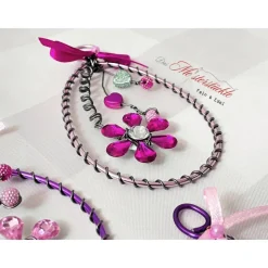 Ostereier Gänseei groß Drahtei Beerenfarben handgemacht