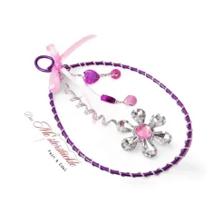 Ostereier Gänseei groß Drahtei Beerenfarben handgemacht