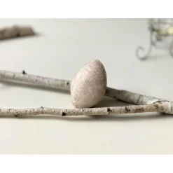 Ostereier gold dunkelgrau Stoffeier Gänseeigroß