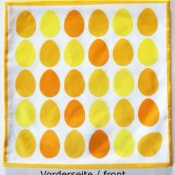 OSTEREIER KISSENBEZUG Ostern Bio-Baumwolle