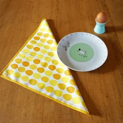 OSTEREIER Ostern Platzdeckchen Stoffservietten, nachhaltige Geschenkverpackung