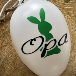 Ostereier personalisiert mit Wunschname & Hase in Wunschfarbe – Einzigartige Osterdeko