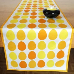 OSTEREIER TISCHLÄUFER Platzdeckchen aus Bio-Baumwolle