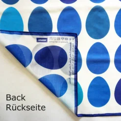 OSTEREIER TUCH BLAU Ostern Baumwolle Seide