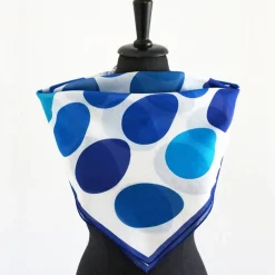 OSTEREIER TUCH BLAU Ostern Baumwolle Seide