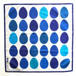 OSTEREIER TUCH BLAU Ostern Baumwolle Seide