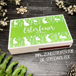 Osterfeuer to go - Osterkerze - Ostergeschenk, Mitbringsel, Ostern, Gastgeschenk, Osterfeuer, Osterdeko, personalisert