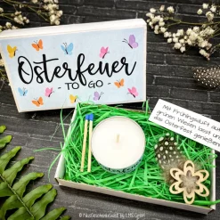 Osterfeuer to go - Osterkerze - Ostergeschenk, Mitbringsel, Ostern, Gastgeschenk, Osterfeuer, Osterdeko, personalisert