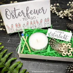 Osterfeuer to go - Osterkerze - Ostergeschenk, Mitbringsel, Ostern, Gastgeschenk, Osterfeuer, Osterdeko, personalisert