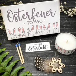 Osterfeuer to go - Osterkerze - Ostergeschenk, Mitbringsel, Ostern, Gastgeschenk, Osterfeuer, Osterdeko, personalisert