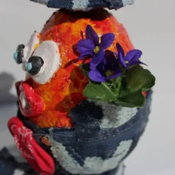 Osterfigur JEANO EIERMEIER Ostergeschenk Figur Ei Künstler-Ei Osterei Geldgeschenk Handbearbeitetes Unikat