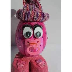 Osterfigur JILLY EIERMEIER Ostergeschenk zur Geburt  Skulptur Ei Künstler-Ei Osterei zut Geburt handgearbeitetes Unikat