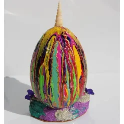 Osterfigur MILO EIERMEIER Ostergeschenk Skulptur Ei Künstler-Ei Osterei Einhorn